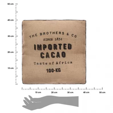 Atmosphera Jutowa poduszka do siedzenia Cacao