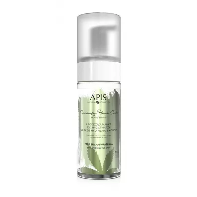 Apis Cannabis Home Care agodzca pianka do mycia twarzy na bazie hydrolatu z konopi 150 ml