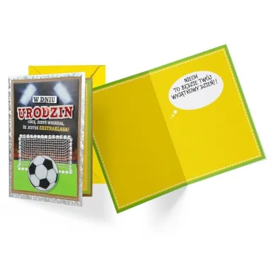 Kukartka Karnet B6 FR-014 Urodziny pi�ka