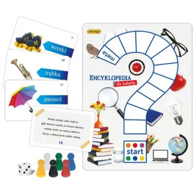 Encyklopedia dla malucha. Gra planszowa z wierszowanymi zagadkami Adamigo