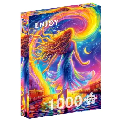 Puzzle 1000 �cie�ka ulubionych kolor�w Enjoy