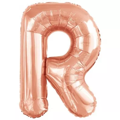 Amscan Balon foliowy litera R r�owe z�oto 60,5x86cm