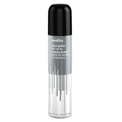 Venita Lakier do w�os�w z brokatem drobinkami Srebrny Brokat 75 ml