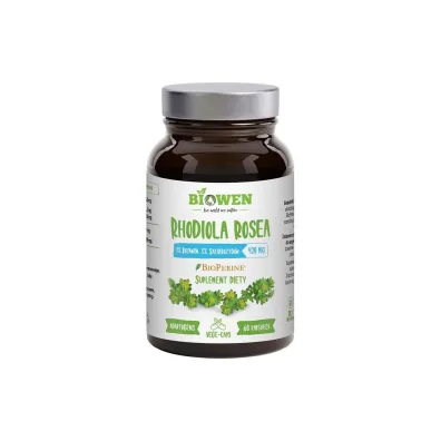 Biowen Rhodiola Rosea (r�eniec g�rski) - suplement diety (uszkodzone opakowanie) 60 kaps.