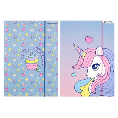 Teczka z gumk� A4 Unicorn STARPAK 553546