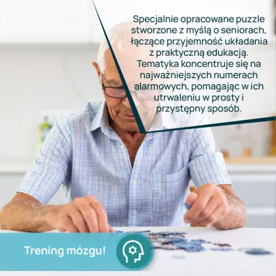 GRA DLA SENIORA PUZZLE NUMERY ALARMOWE Kangur