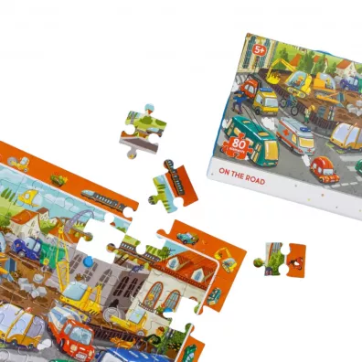 Puzzle obserwacyjne 80 el. Na drodze Dodo
