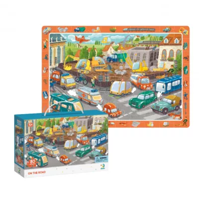 Puzzle obserwacyjne 80 el. Na drodze Dodo