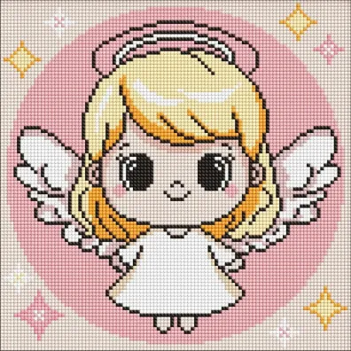 Diamentowa mozaika Kids - �wi�ty Anio�ek 30x30cm Ideyka