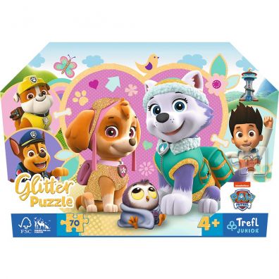 Фото - Пазли й мозаїки Trefl Puzzle 70 el. Glitter Urocza Skye i Everest  Outlet 