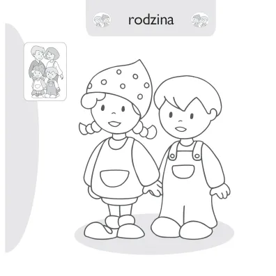 Malowanie-doklejanie. Rodzinki