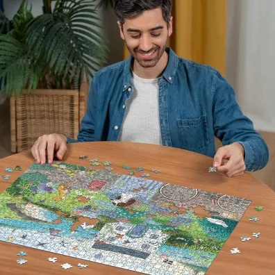 Puzzle 1000 el. Urokliwa wie� Ravensburger