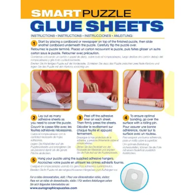 Klej w arkuszach do puzzli Smart Puzzle Glue Sheets 8955-0101 Eurographics