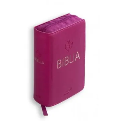 Biblia Tabor flex z zamkiem - malinowa