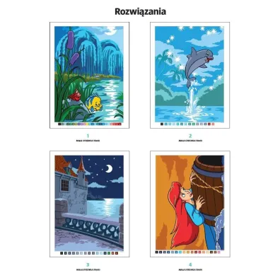 W wodzie i nad wod�. Disney. Zagadkowe rysunki. Kolorowanka antystresowa. Art therapy