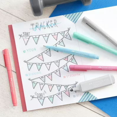 Faber-Castell Cienkopis broadpen pastel szary 0.8mm