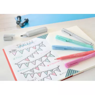 Faber-Castell Cienkopis broadpen pastel szary 0.8mm