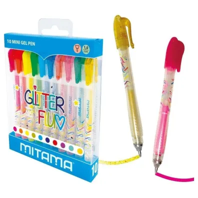 Incall D�ugopis mini gel 10 kolor�w brokat-neon etui 62569   98
