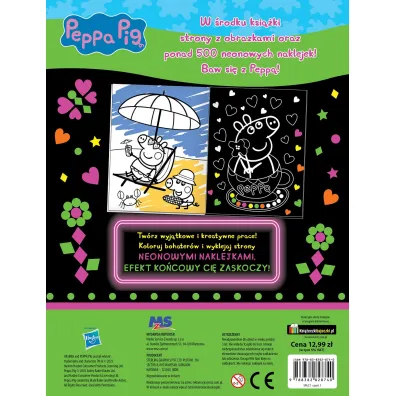 �winka Peppa. Neon. Moc koloru. Baw si� kolorami