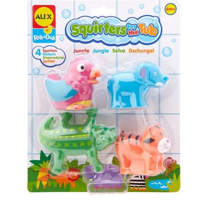 Bath Squirters Jungle Zabawki do kpieli Zwierztka z dungli Alex