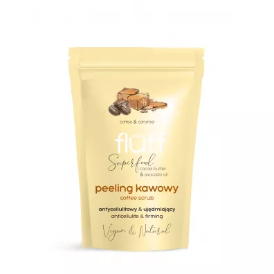 Fluff Coffee Scrub peeling kawowy do cia�a Uj�drniaj�cy & Antycellulitowy Karmel 100 g