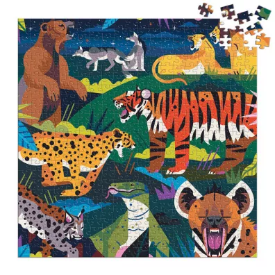 Puzzle rodzinne wiecce w ciemnoci 500 el. Drapieniki Mudpuppy