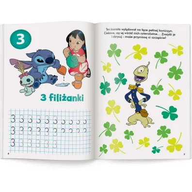 Disney uczy Stitch �wiczenia z naklejkami cyfry UDN-9306