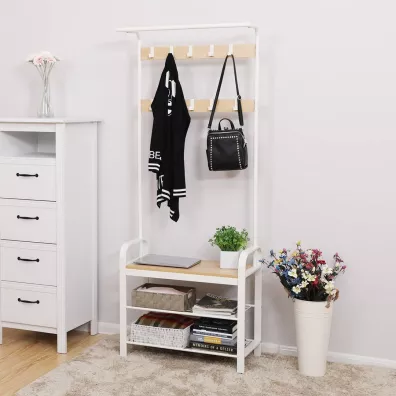 Songmics Wieszak Loft na ubrania z pk na buty