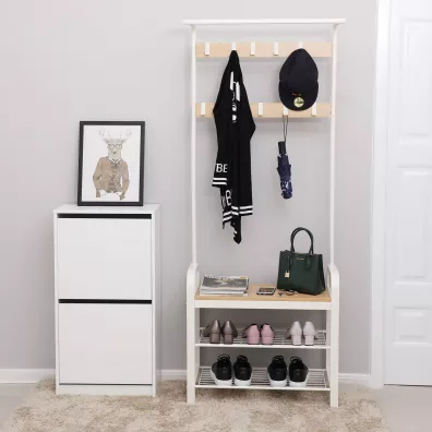 Songmics Wieszak Loft na ubrania z pk na buty