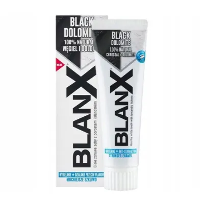 BlanX Black Dolomite wybielaj�ca pasta do z�b�w z aktywnym w�glem 75 ml