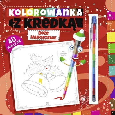 Kolorowanka z kredk�. Bo�e Narodzenie