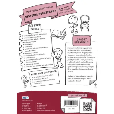 Historia powszechna graficzne karty pracy dla klasy 7