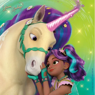 Puzzle dla dzieci 3x49 el. Unicorn Academy Ravensburger