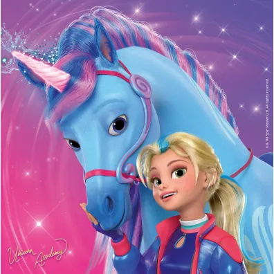Puzzle dla dzieci 3x49 el. Unicorn Academy Ravensburger