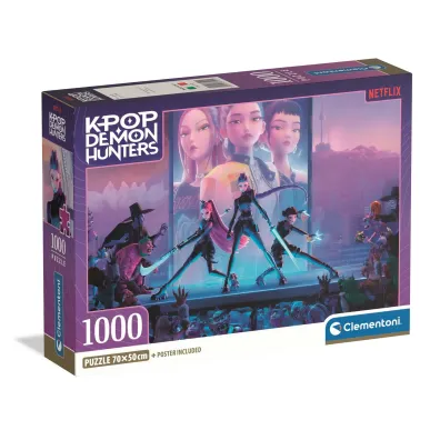 Puzzle 1000 Compact K-Pop Demon Hunters 37121 Clementoni