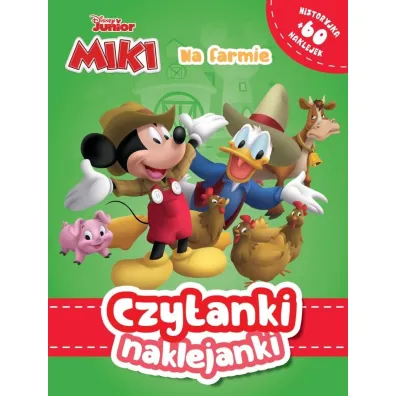 Czytanki naklejanki. Na farmie. Disney Junior Miki