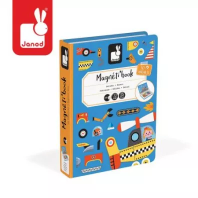 Puzzle Magnetyczna uk�adanka Pojazdy Magnetibook Janod