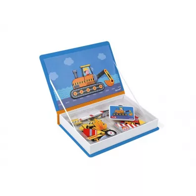 Puzzle Magnetyczna uk�adanka Pojazdy Magnetibook Janod