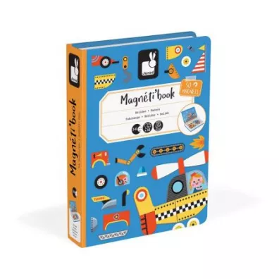 Puzzle Magnetyczna uk�adanka Pojazdy Magnetibook Janod