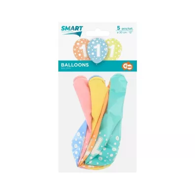 Godan Balony cyfra 1 mix 30cm