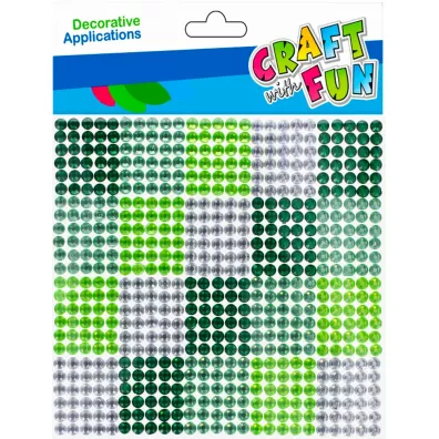 Craft with Fun Ozdoba dekoracyjna samoprzylepna krysztaki 10x10 cm