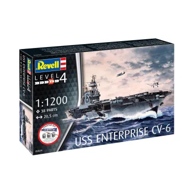 Revell Starter Kit 1:1200 USS Enterprise CV-6 REV-75824