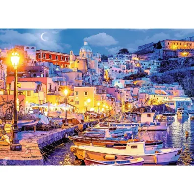 Puzzle 1000 el. Wyspa Procida noc�, W�ochy Trefl