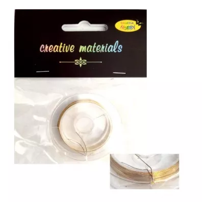 Galeria Hobby Drut miedziany z�ocisty 0.3mm, 10m