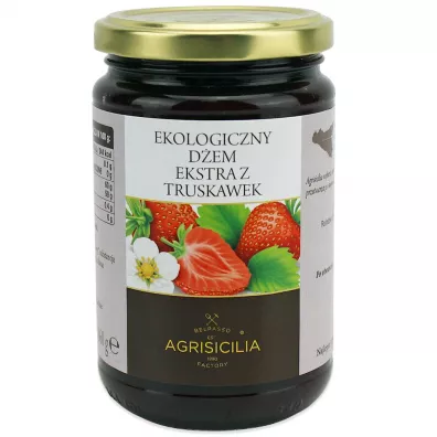 Agrisicilia D�em ekstra z truskawek 360 g Bio