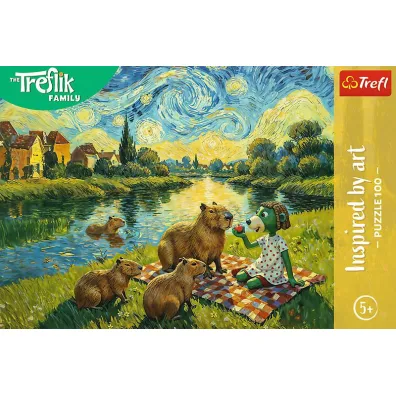 Puzzle Karmi�c kapibary 100 el. Inspired By Art Rodzina Treflik�w 16563