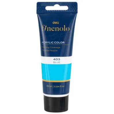 Deli Farba akrylowa Finenolo niebieska 75ml