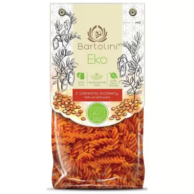 Bartolini Makaron (z soczewicy czerwonej) �widerki 250 g Bio