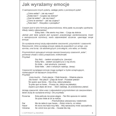 Hiszpa�ski Jak rozmawia� o emocjach poziom A2-B1
