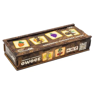 Puzzle �amig��wka drewniana Owoce PuzzleOK